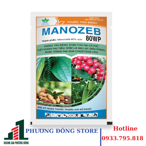 Thuốc trừ bệnh MANOZEB 80WP xanh 